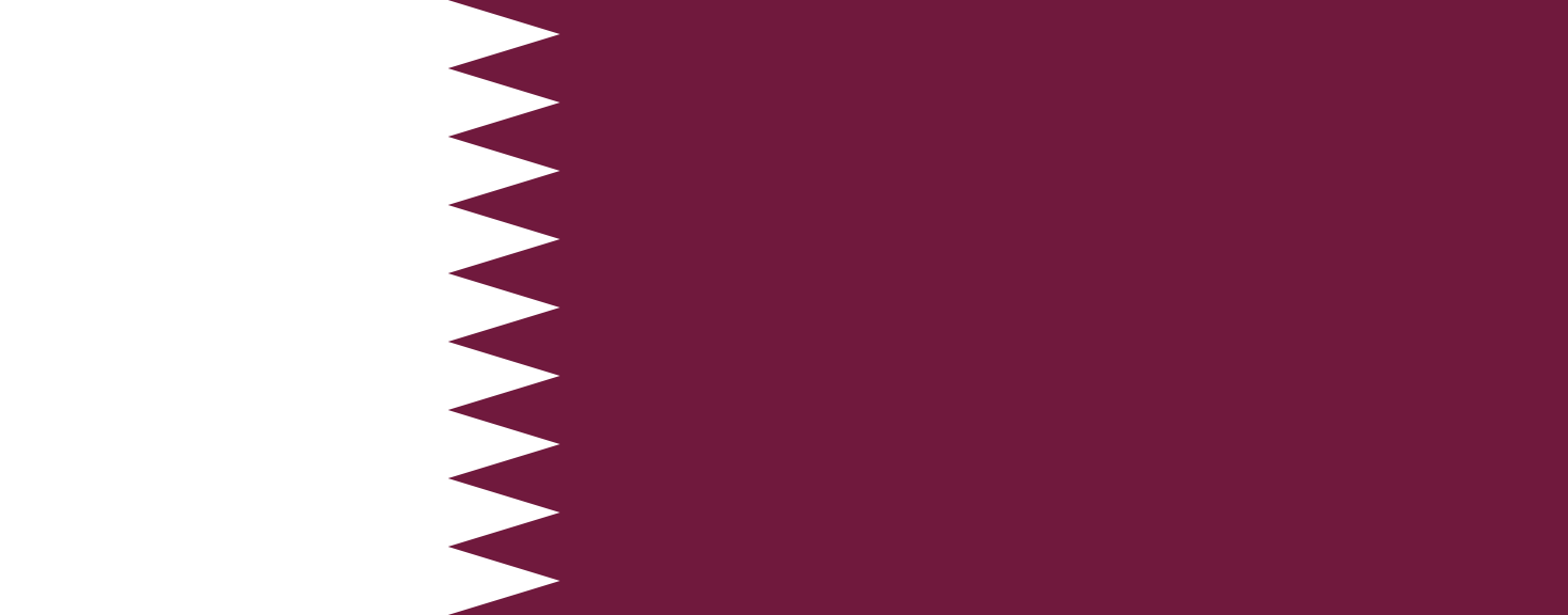 Imagem, bandeira do estado do estado da Catar - na resolucao de 1466x576 - Oriente Médio
