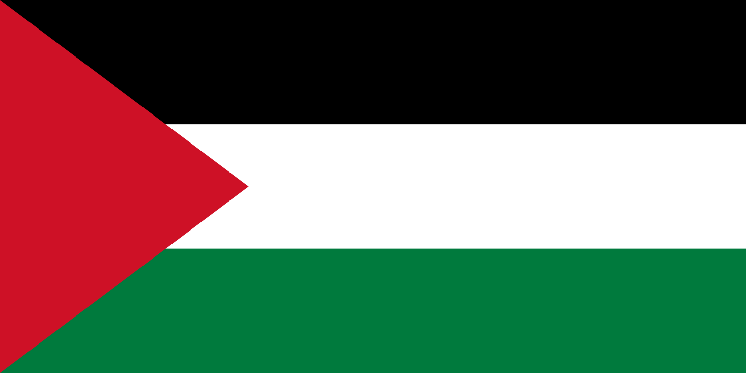 Imagem, bandeira do estado do estado da Cisjordânia - na resolucao de 1466x733 - Oriente Médio