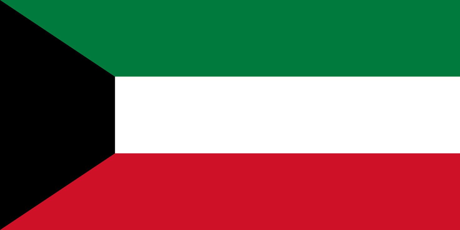 Imagem, bandeira do estado do estado da Kuweit - na resolucao de 1466x733 - Oriente Médio