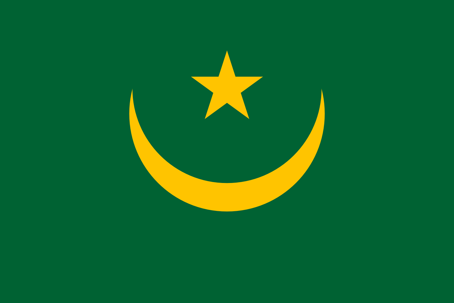Imagem, bandeira do estado do estado da Mauritânia - na resolucao de 1466x977 - África