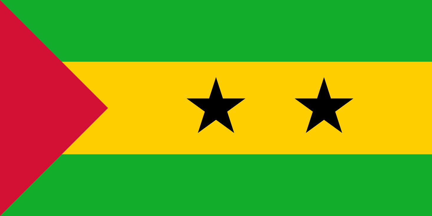 Imagem, bandeira do estado do estado da Sao Tomé e Príncipe - na resolucao de 1466x733 - África