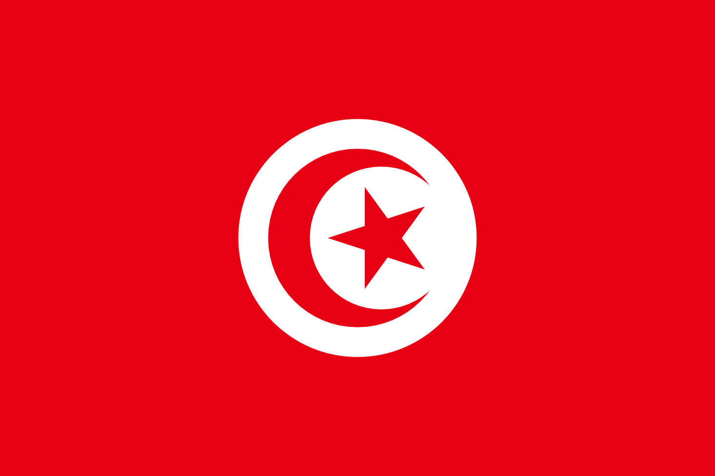 Imagem, bandeira do estado do estado da Tunísia - na resolucao de 1466x977 - África