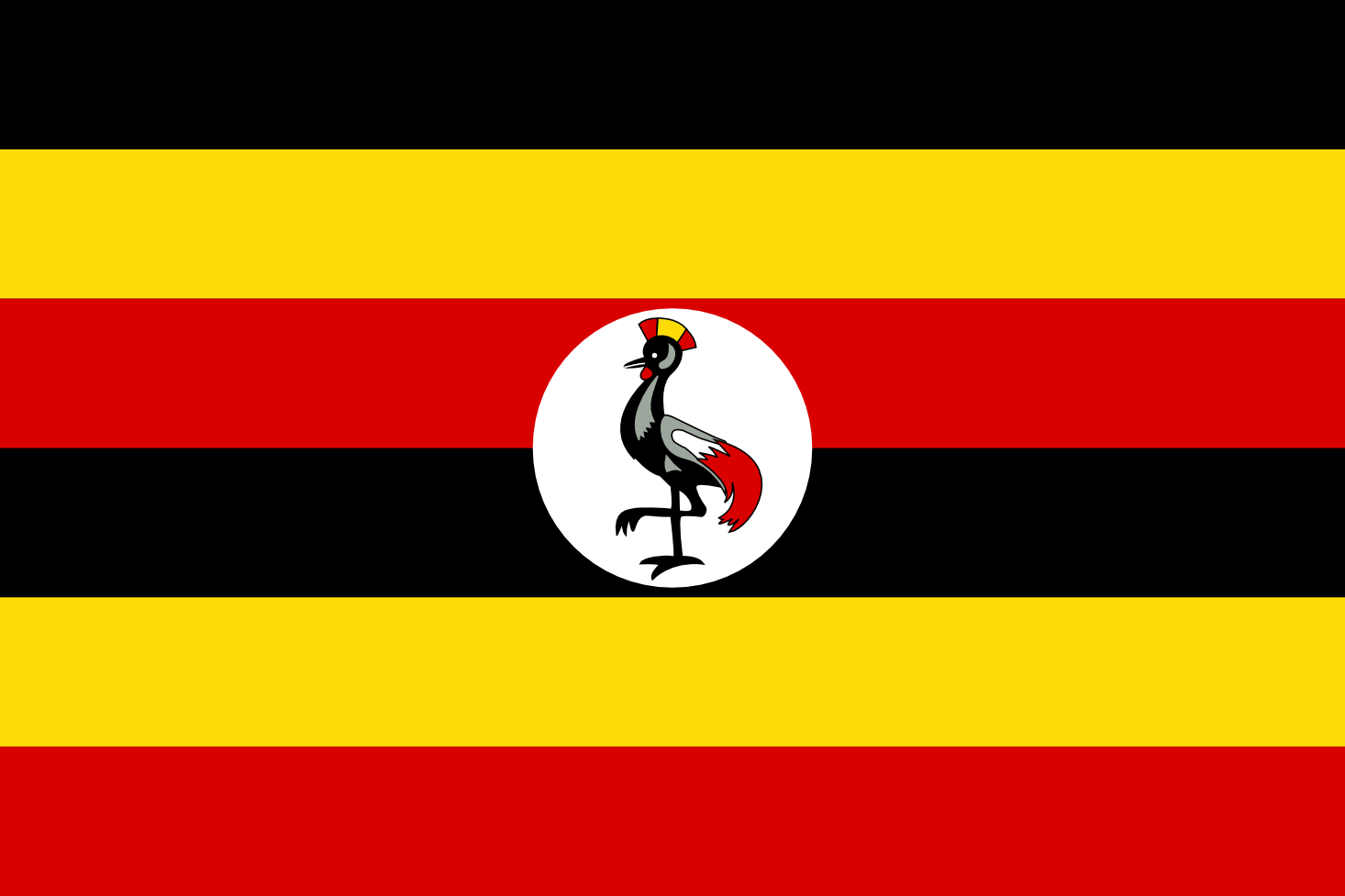 Imagem, bandeira do estado do estado da Uganda - na resolucao de 1466x977 - África Imagem, bandeira do estado do estado da Uganda - na resolucao de 1466x977 - África