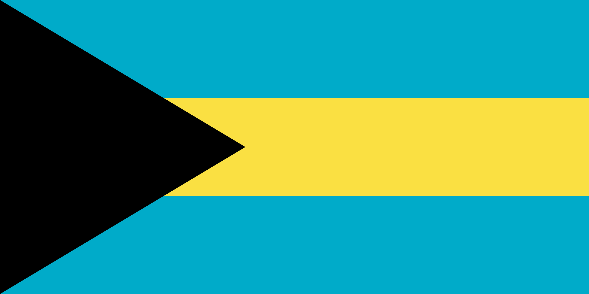 Imagem, bandeira do estado do estado da Bahamas - na resolucao de 2010x1005 - América Central