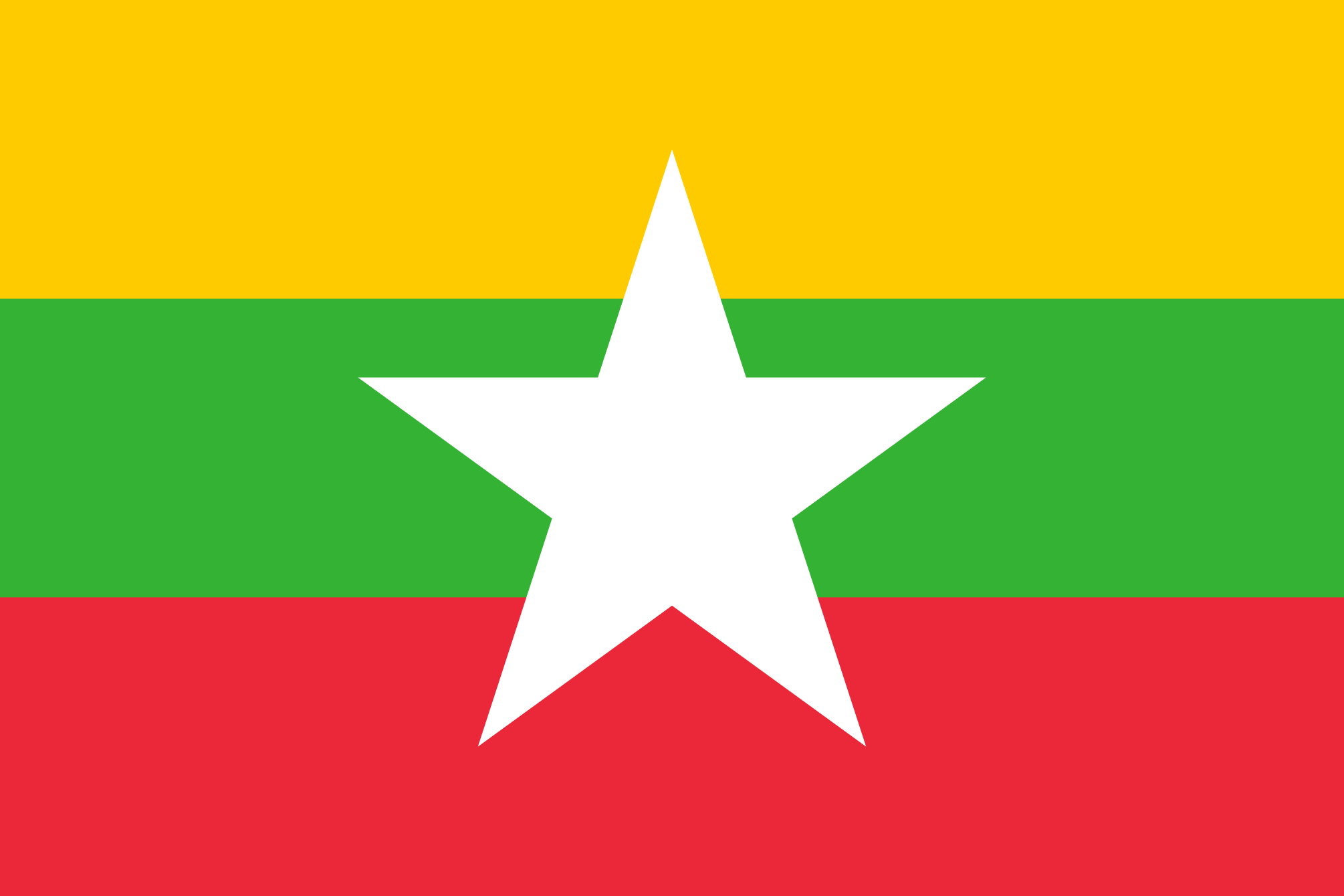 Imagem, bandeira do estado do estado da Birmânia - na resolucao de 2010x1340 - Leste da Ásia