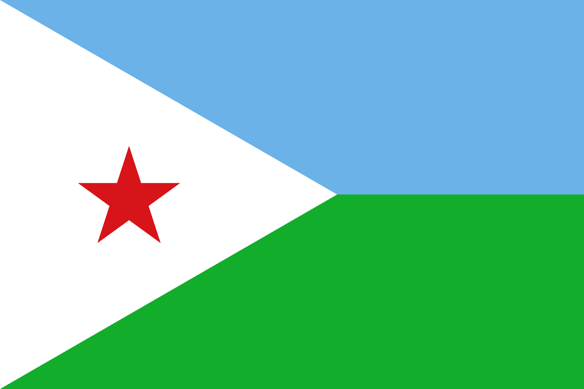 Imagem, bandeira do estado do estado da Djibouti - na resolucao de 2010x1340 - África