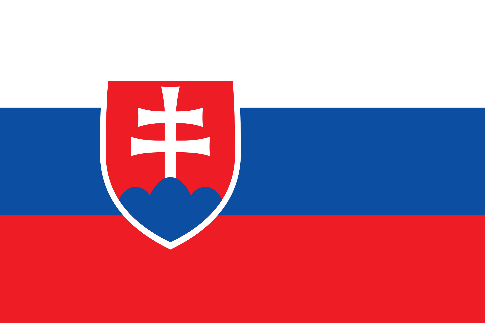 Imagem, bandeira do estado do estado da Eslováquia - na resolucao de 2010x1340 - Europa