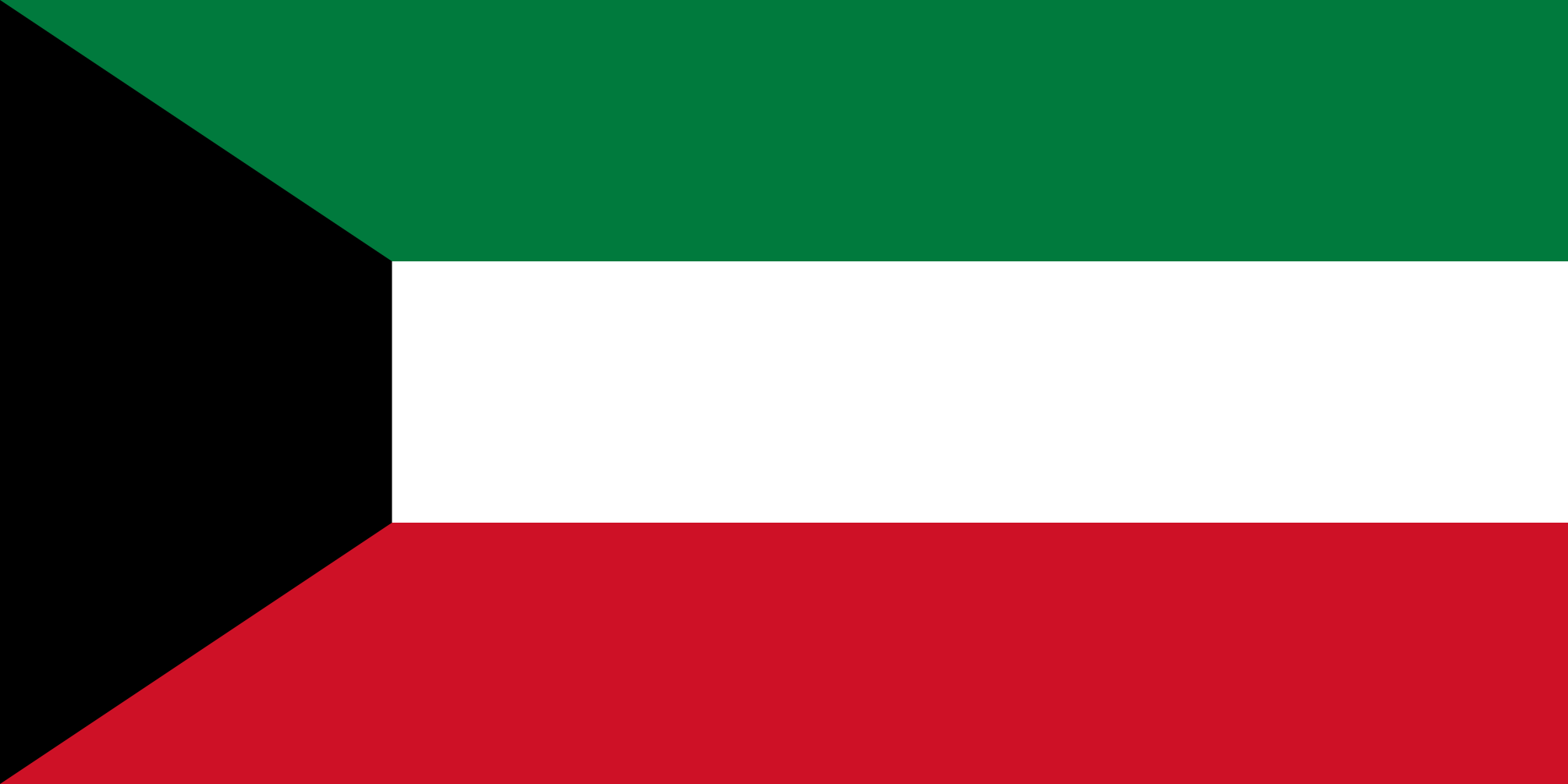 Imagem, bandeira do estado do estado da Kuweit - na resolucao de 2010x1005 - Oriente Médio