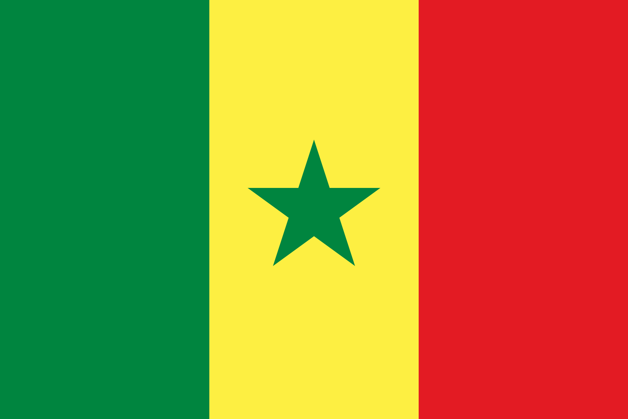 Imagem, bandeira do estado do estado da Senegal - na resolucao de 2010x1340 - África