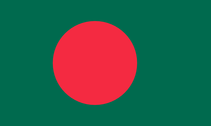 Imagem, bandeira do estado do estado da Bangladesh - na resolucao de 829x497 - Sul da Ásia