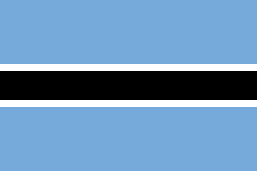 Imagem, bandeira do estado do estado da Botswana - na resolucao de 829x553 - África