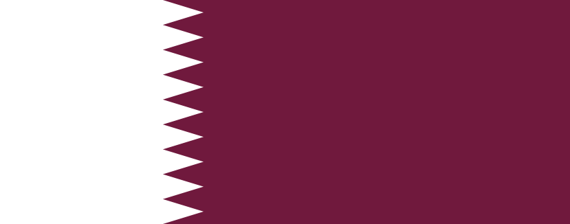 Imagem, bandeira do estado do estado da Catar - na resolucao de 829x326 - Oriente Médio