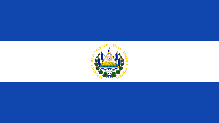 Imagem, bandeira do estado do estado da El Salvador - na resolucao de 829x467 - América Central
