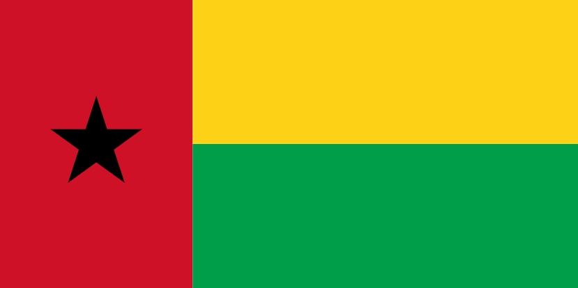 Imagem, bandeira do estado do estado da Guiné-Bissau - na resolucao de 829x414 - África