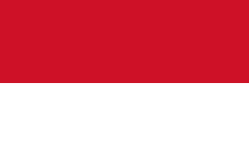Imagem, bandeira do estado do estado da Indonésia - na resolucao de 829x553 - Leste da Ásia