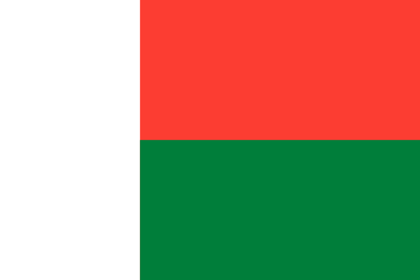 Imagem, bandeira do estado do estado da Madagáscar - na resolucao de 829x553 - África