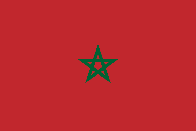 Imagem, bandeira do estado do estado da Marrocos - na resolucao de 829x553 - África