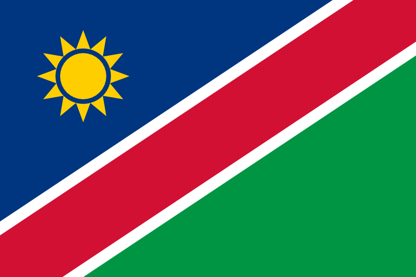 Imagem, bandeira do estado do estado da Namíbia - na resolucao de 829x553 - África Imagem, bandeira do estado do estado da Namíbia - na resolucao de 829x553 - África