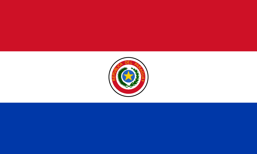 Imagem, bandeira do estado do estado da Paraguai - na resolucao de 829x497 - América do Sul