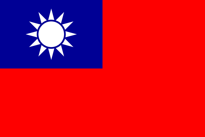 Imagem, bandeira do estado do estado da Taiwan - na resolucao de 829x553 - Leste da Ásia