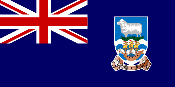 Bandeira das Ilhas Malvinas (Islas Malvinas) | Vlajky.org