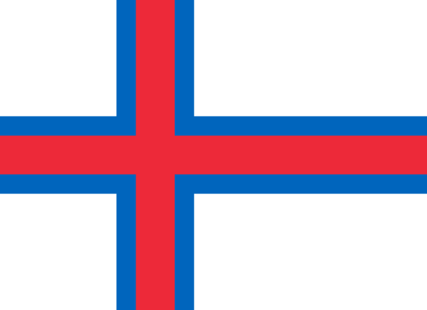 Bandeira de Ilhas Faroe | Vlajky.org