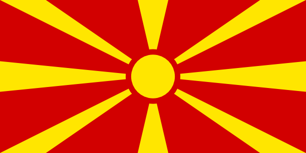 Bandeira da Macedónia | Vlajky.org