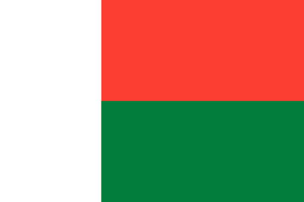 Bandeira de Madagascar | Vlajky.org
