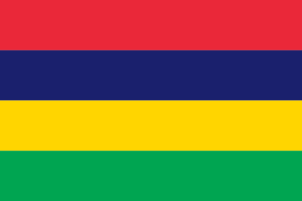 Bandeira das Ilhas Maurício | Vlajky.org